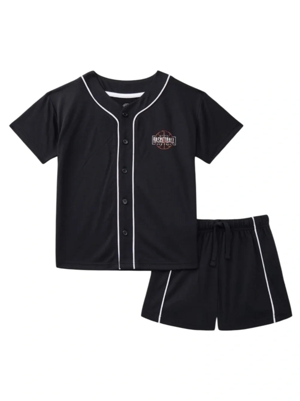 Boys Sz 8 Black Pajama Set